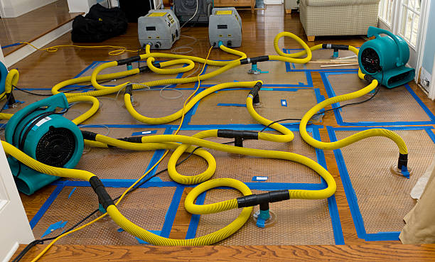 Professional Burst Pipe Water Damage technician working in Wilson's Mills, NC